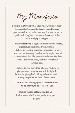 My Manifesto