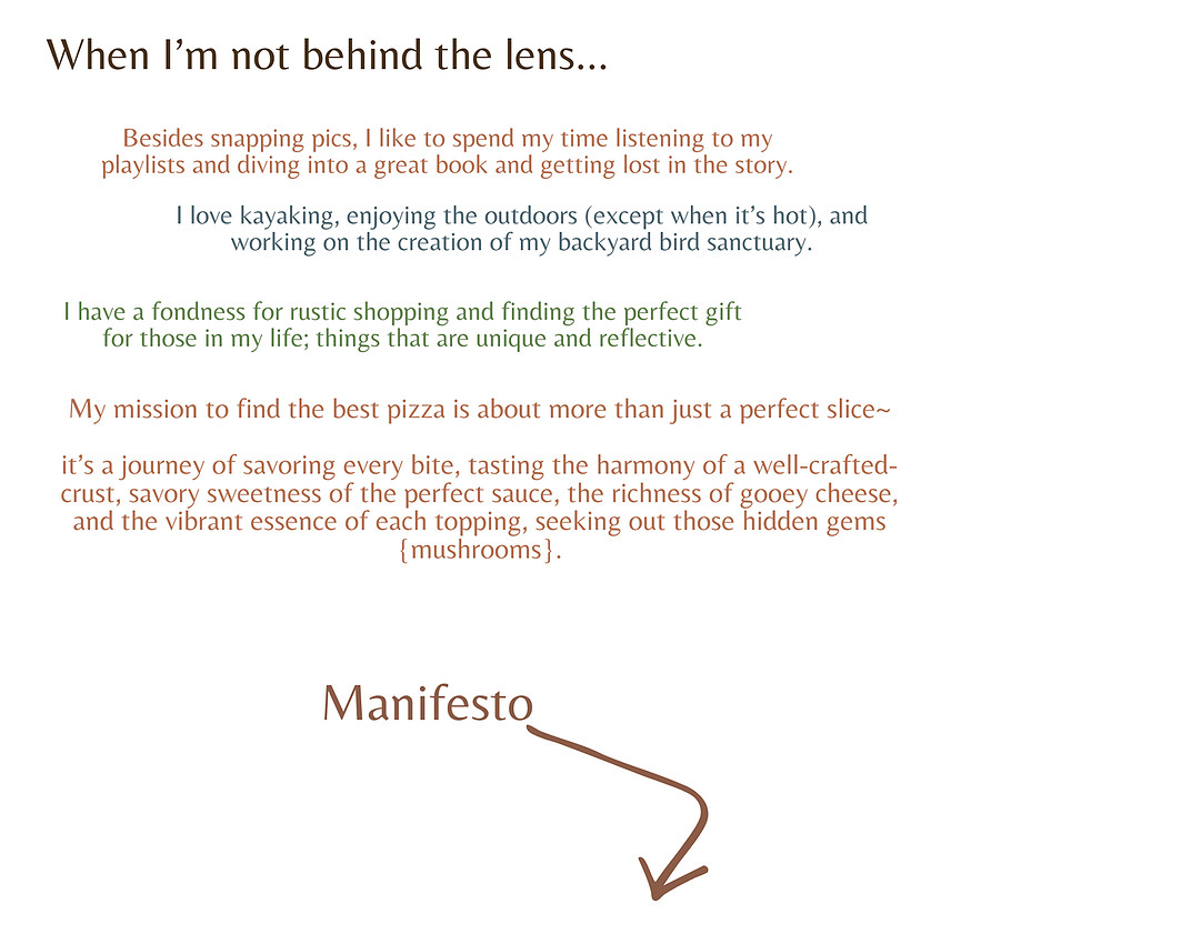 About me 05 - When not behind the lens