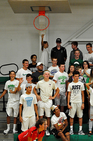 2016 Varsity Volleyball vs Fairview Student Section1
